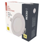 LED recessed luminaire NEXXO, round, white, 7W, warm white
