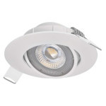 LED reflektor SIMMI biely, kruh 5W teplý biely