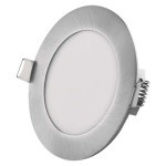 LED vstavané svietidlo NEXXO, okrúhle, strieborné, 7 W, s možnosťou zmeny CCT