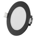 LED recessed luminaire NEXXO, round, black, 7W, with CCT change