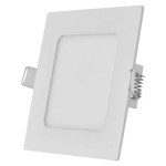 LED recessed luminaire NEXXO, square, white, 7W, neutral white