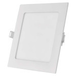 LED recessed luminaire NEXXO, square, white, 12,5W, warm white