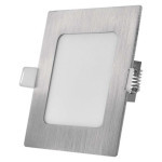 LED recessed luminaire NEXXO, square, silver, 7W, with CCT change