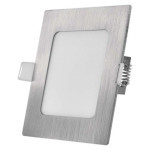 LED-Einbauleuchte NEXXO, quadratisch, silber, 7W, mit CCT-Veränderung