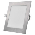 LED vstavané svietidlo NEXXO, štvorcové, strieborné, 12,5 W, so zmenou CCT