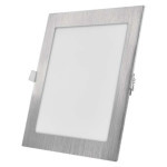 LED recessed luminaire NEXXO, square, silver, 18W, with CCT change