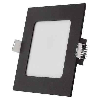 LED recessed luminaire NEXXO, square, black, 7W, with CCT change