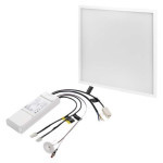 LED panel 60×60, square recessed white, 40W neutral white, Emergency