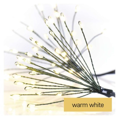 LED light chain - light clusters, nano, 5,2 m, indoor, warm white, timer