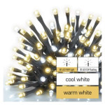 Štandardná blikajúca vianočná reťaz LED, 10 m, vonkajšia, teplá/studená biela