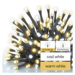 Standard LED-Weihnachtskette blinkend, 10 m, außen, warm/kalt weiß