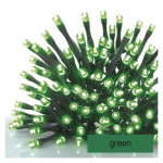 Štandardná spojovacia vianočná reťaz LED, 10 m, vnútorná a vonkajšia, zelená