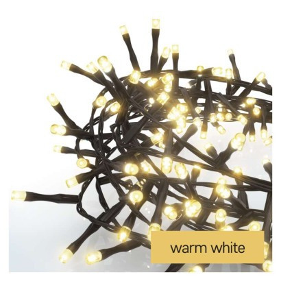 LED vianočná reťaz - ježko, 6 m, vnútorná a vonkajšia, teplá biela, časovač
