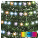 LED Christmas tree with light chain and star, 1.5 m, indoor, controller, timer, RGB