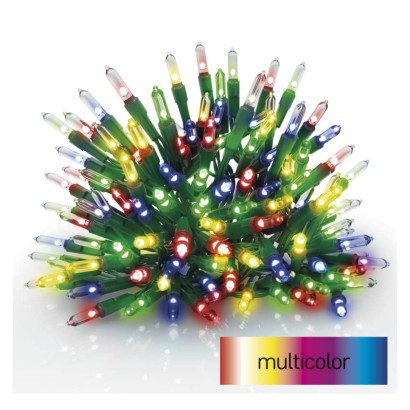 LED-Weihnachtskette - traditionell, 17,85 m, für innen und außen, multicolor
