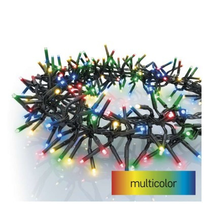 LED vianočná reťaz - ježko, 7,2 m, vnútorná a vonkajšia, viacfarebná, programy