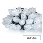 LED Christmas chain - pine cones, 9,8 m, indoor and outdoor, cold white, programs