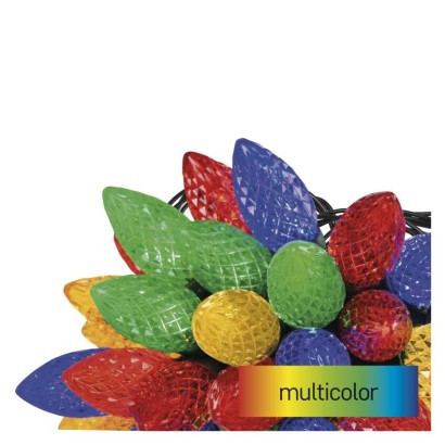 LED vánoční řetěz, barevné žárovky, 9,8 m, multicolor, multifunkce