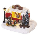 LED Christmas car, 13,7 cm, 3x AA, indoor, warm white