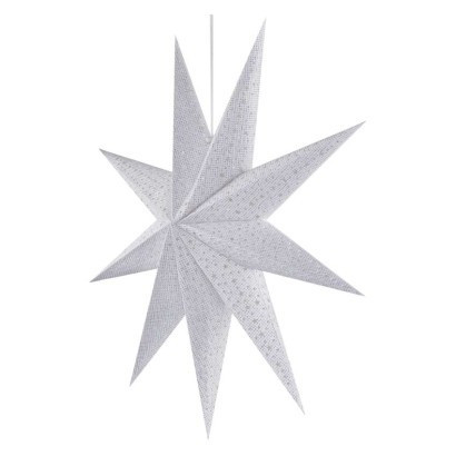 Wisząca gwiazda bożonarodzeniowa z papieru, 60 cm, do wnętrz