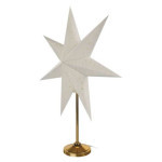Vánoční hvězda papírová se zlatým stojánkem, 45 cm, vnitřní