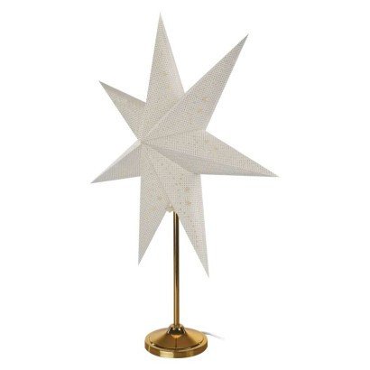 Papier-Weihnachtsstern mit goldenem Ständer, 45 cm, innen