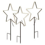 LED lighted pin stars, 61 cm, outdoor and indoor, cool white