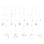 LED-Weihnachtsvorhang - Sterne, 185x105 cm, innen, warmweiß
