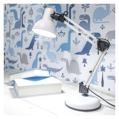 LUCAS table lamp for E27 bulb, white