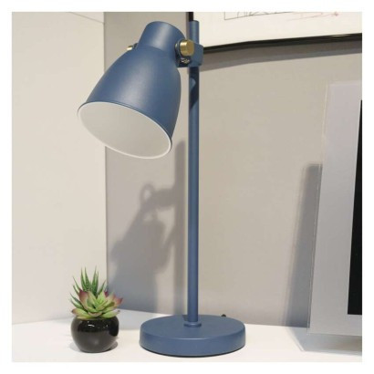 Stolná lampa JULIAN pre žiarovku E27, modrá
