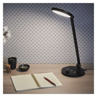 LED stolová lampa CHARLES, čierna