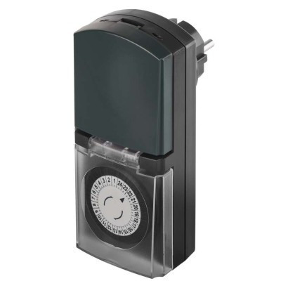 Timer - mechanical switch socket outdoor IP44
