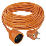 Predlžovací kábel 20 m / 1 zásuvka / oranžová / PVC / 230 V / 1,5 mm2