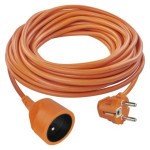 Extension cable 25 m / 1 socket / orange / PVC / 230 V / 1.5 mm2