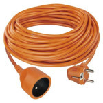 Extension cable 30 m / 1 socket / orange / PVC / 230 V / 1.5 mm2