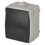 Cross wall switch No. 7, IP54, 1 button