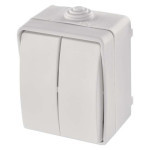 Wall switch No. 5 IP54, 2 buttons