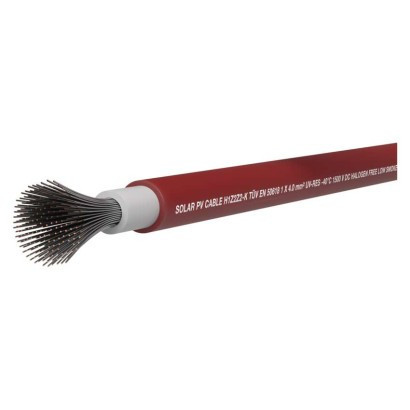 Solar cable PV H1Z2Z2 red 4mm, 500 m
