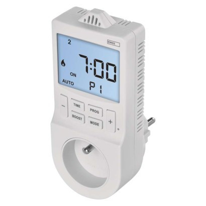 Steckdosenthermostat mit digitaler Zeitschaltuhrfunktion 2in1