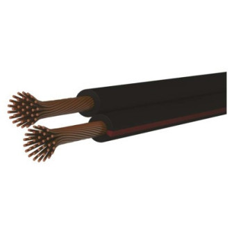Podwójny przewód nieekranowany 2x1,0mm czarno-czerwony, 100m