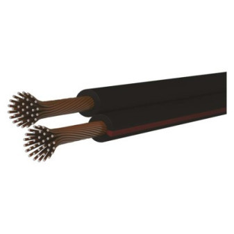 Dvojitá linka ECO 2x0,5 mm, čierna/hnedá, 100 m