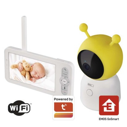 Obrotowa niania elektroniczna GoSmart IP-500 GUARD z monitorem i Wi-Fi