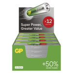 Alkalická baterie GP Super AAA (LR03), 288 ks, display box