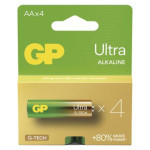 Alkaline batteries GP Ultra AA (LR6), 4 pcs