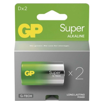 Alkalická baterie GP Super D (LR20)