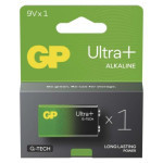 Alkalická batéria GP Ultra Plus 9V (6LF22)