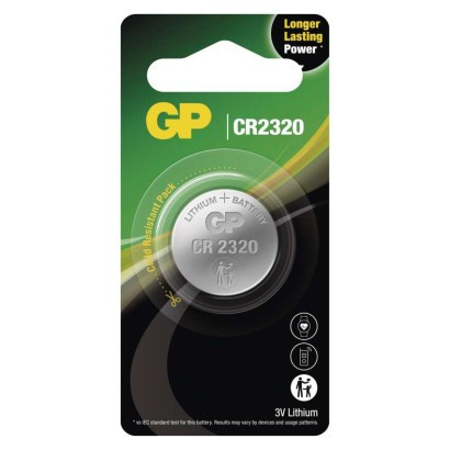 GP CR2320 lithium button cell battery