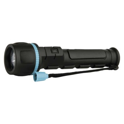 Ręczna gumowa latarka LED P3861, 20 lm, 2× AA