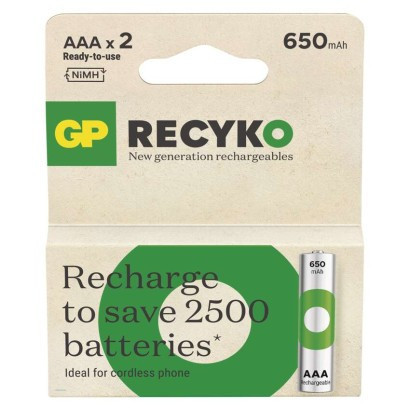 Nabíjacia batéria GP ReCyko 650 AAA (HR03)
