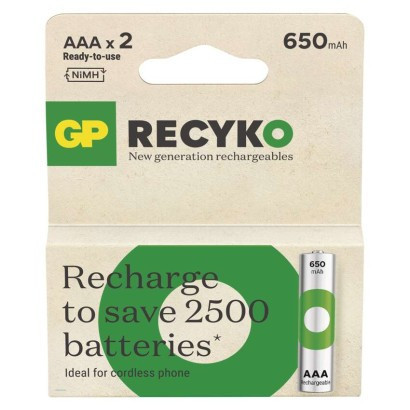 GP ReCyko 650 AAA rechargeable battery (HR03)